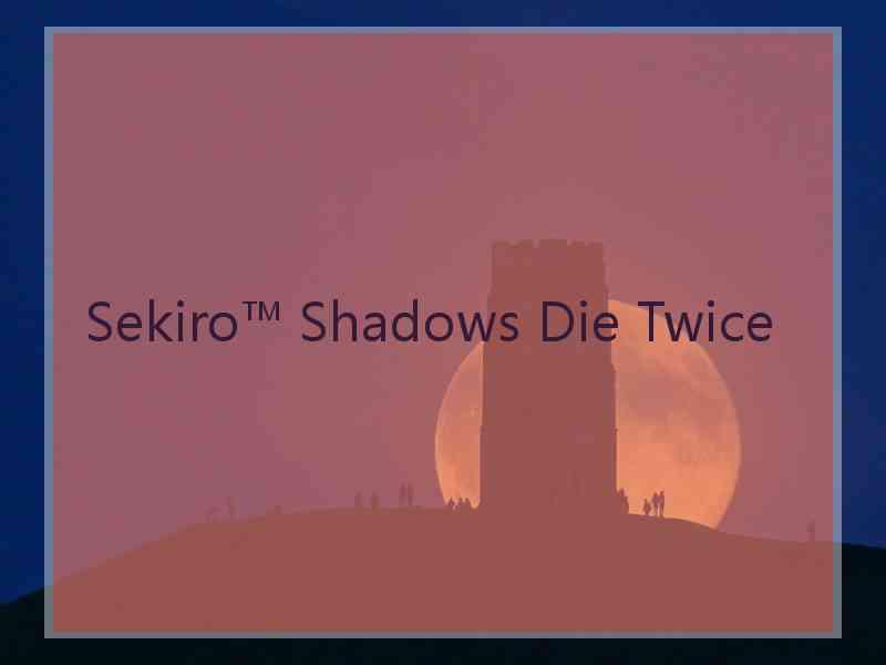 Sekiro™ Shadows Die Twice