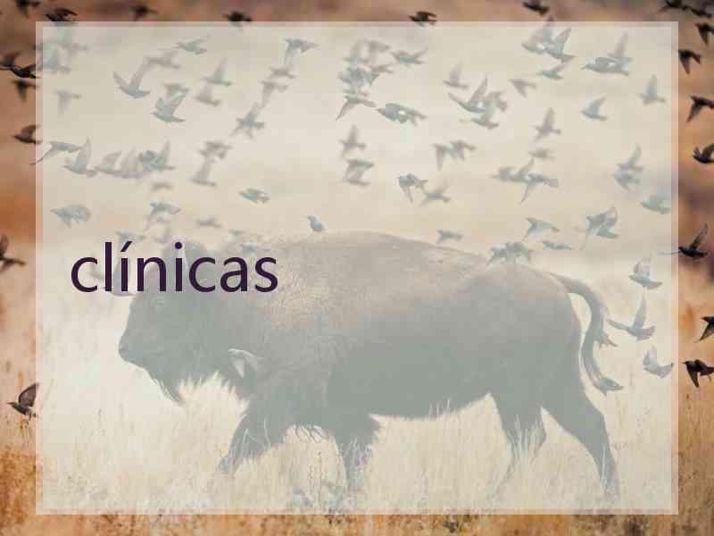 clínicas