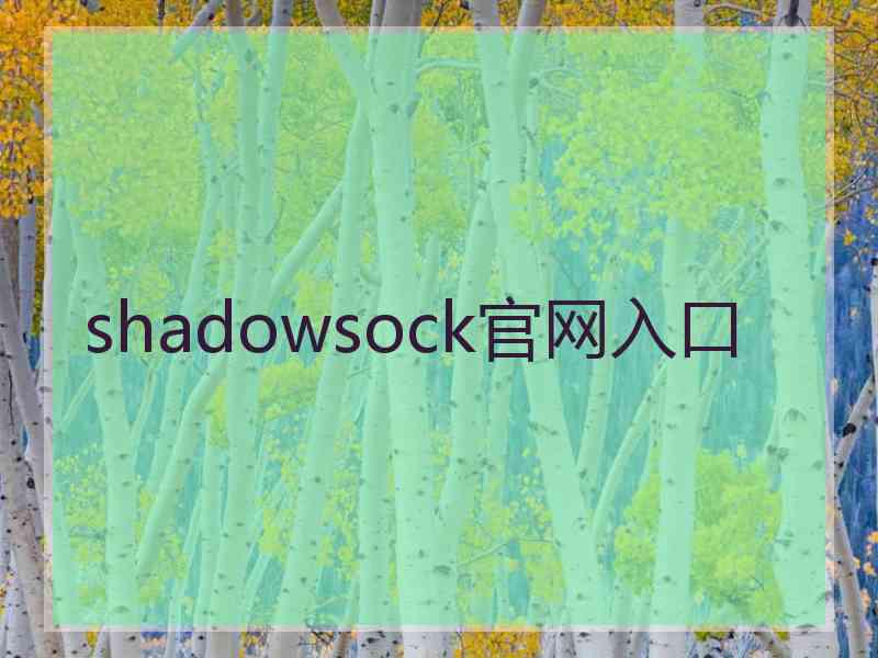 shadowsock官网入口