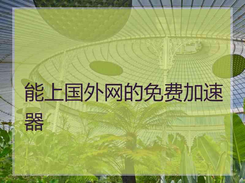 能上国外网的免费加速器