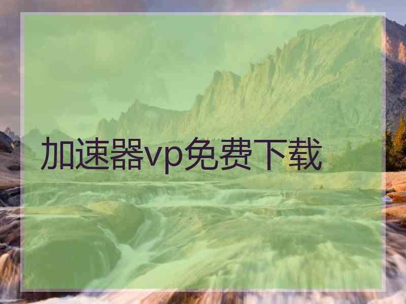 加速器vp免费下载